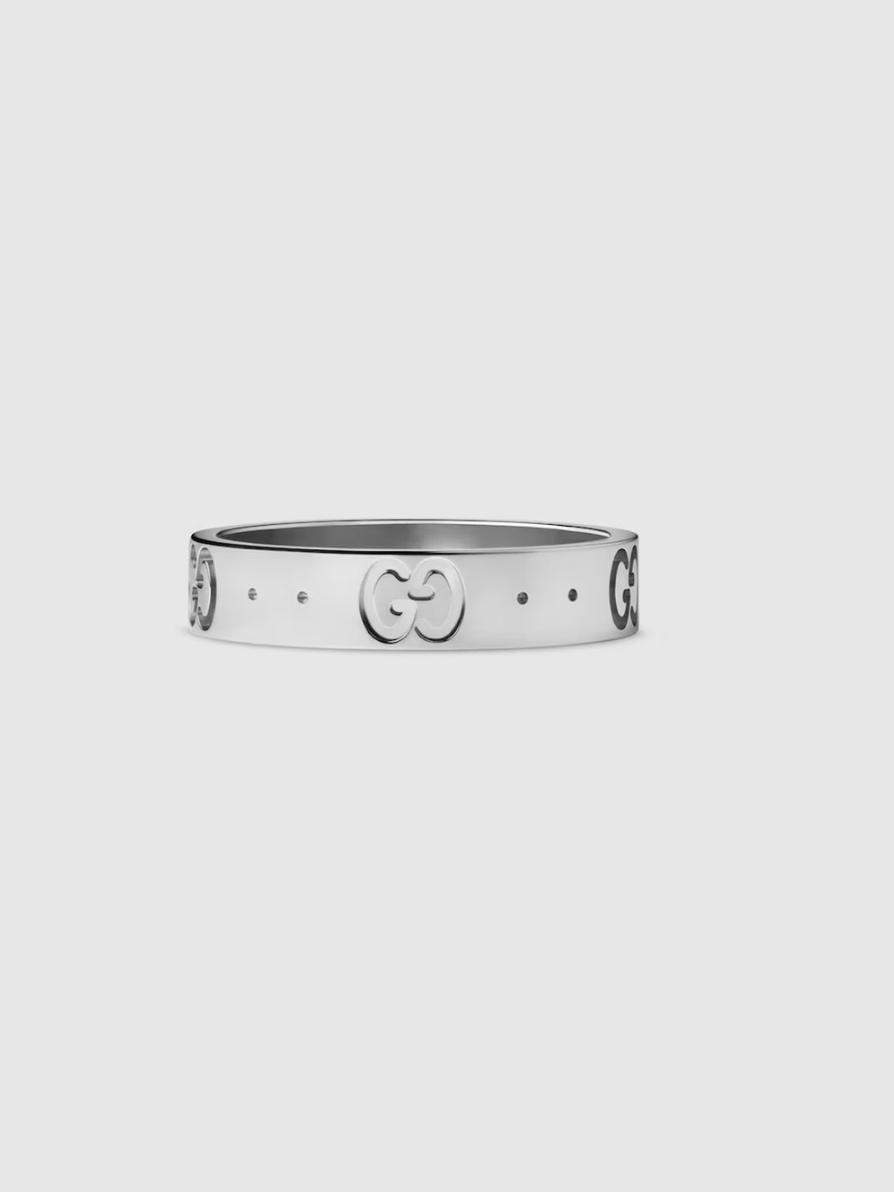 Gucci Icon thin 18k ring - white gold